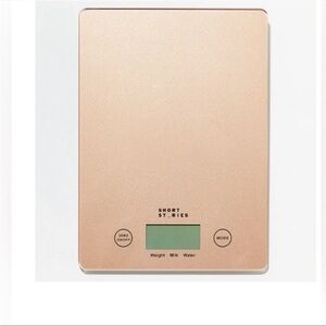 Short St_ries Kitchen Food Scale Metal Glass NIB